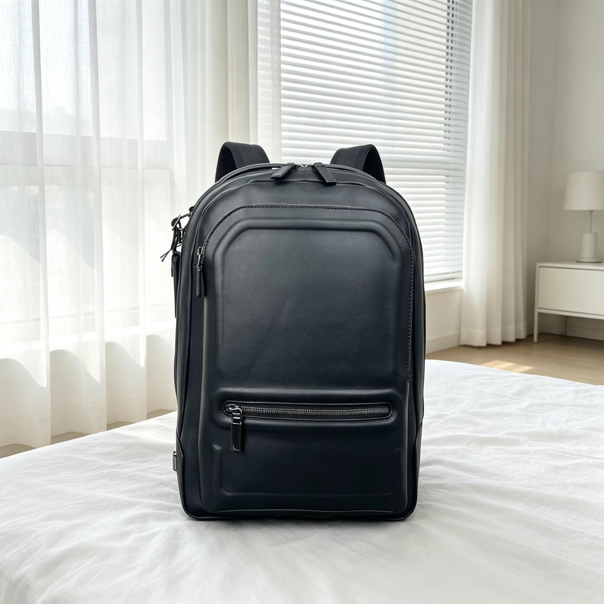 Business Commuter Backpack for - Leather Work Rucksack Mens recension och pris