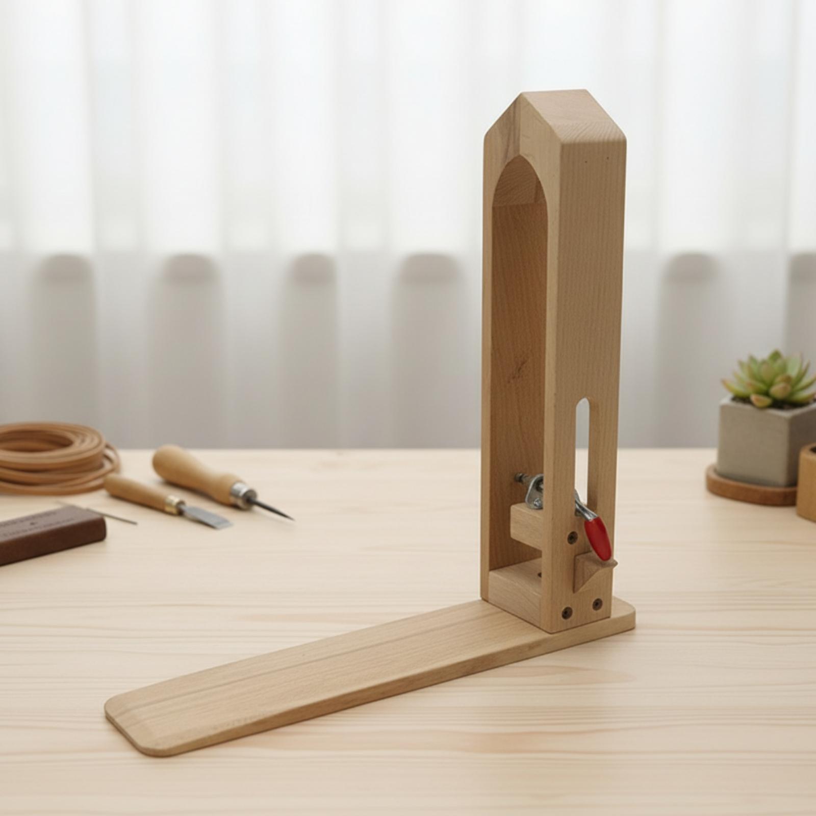 Beechwood Leather Sewing Clamp - Leatherwork Hand Press recension och pris