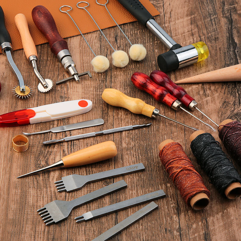Leather Craft Tool Kit Leather - Groover Stitching Tool recension och pris